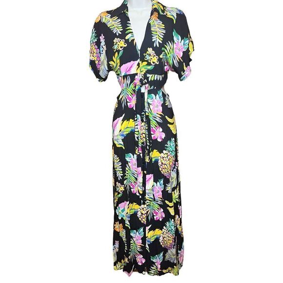 Le Superbe Mai Tai Might I Dress in Black Tropi Cali NWT Size 2 - Picture 4 of 8